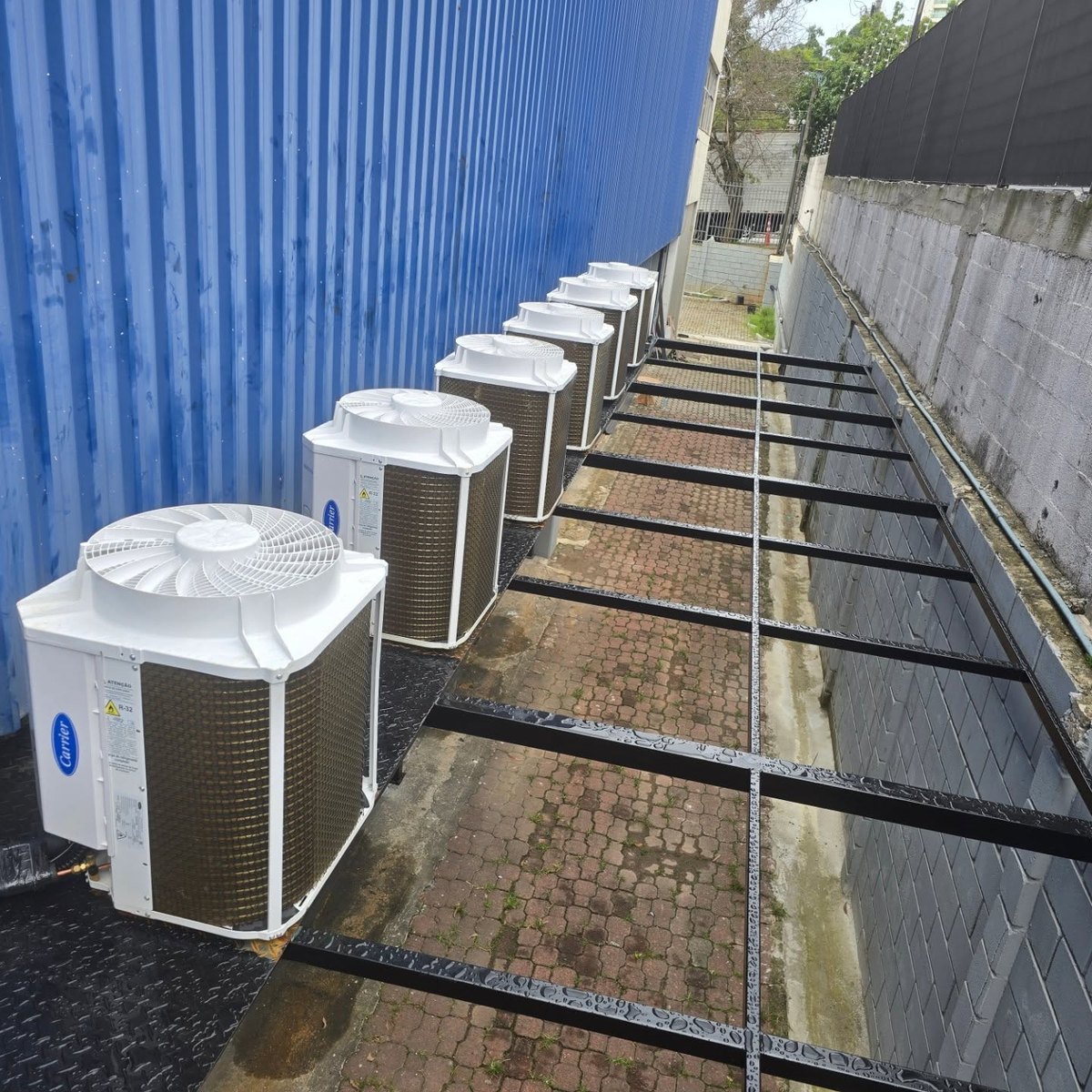 Condensadoras instaladas pela MARFI em projeto de climatização
